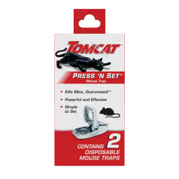 1. Tomcat Press N Set Mouse Trap (2-Pack)